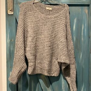 Cozy/sexy drop sleeve sweater